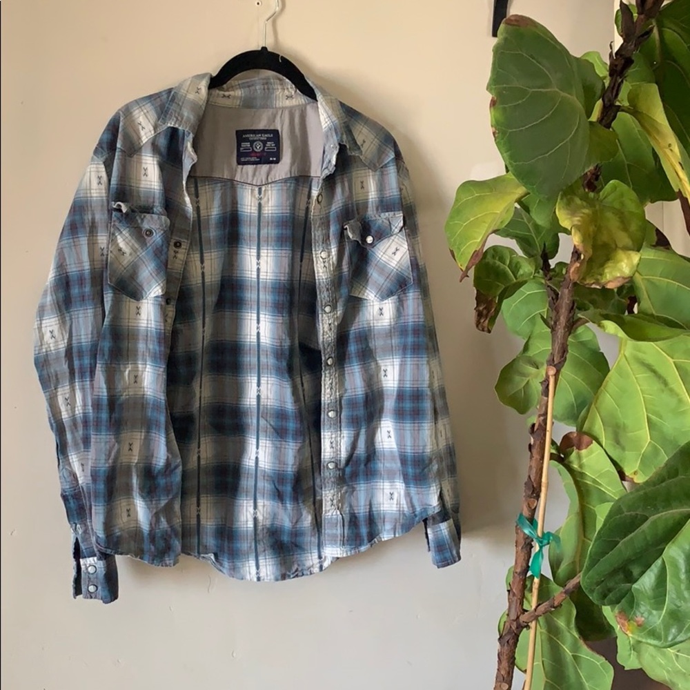 American eagle button up shirt